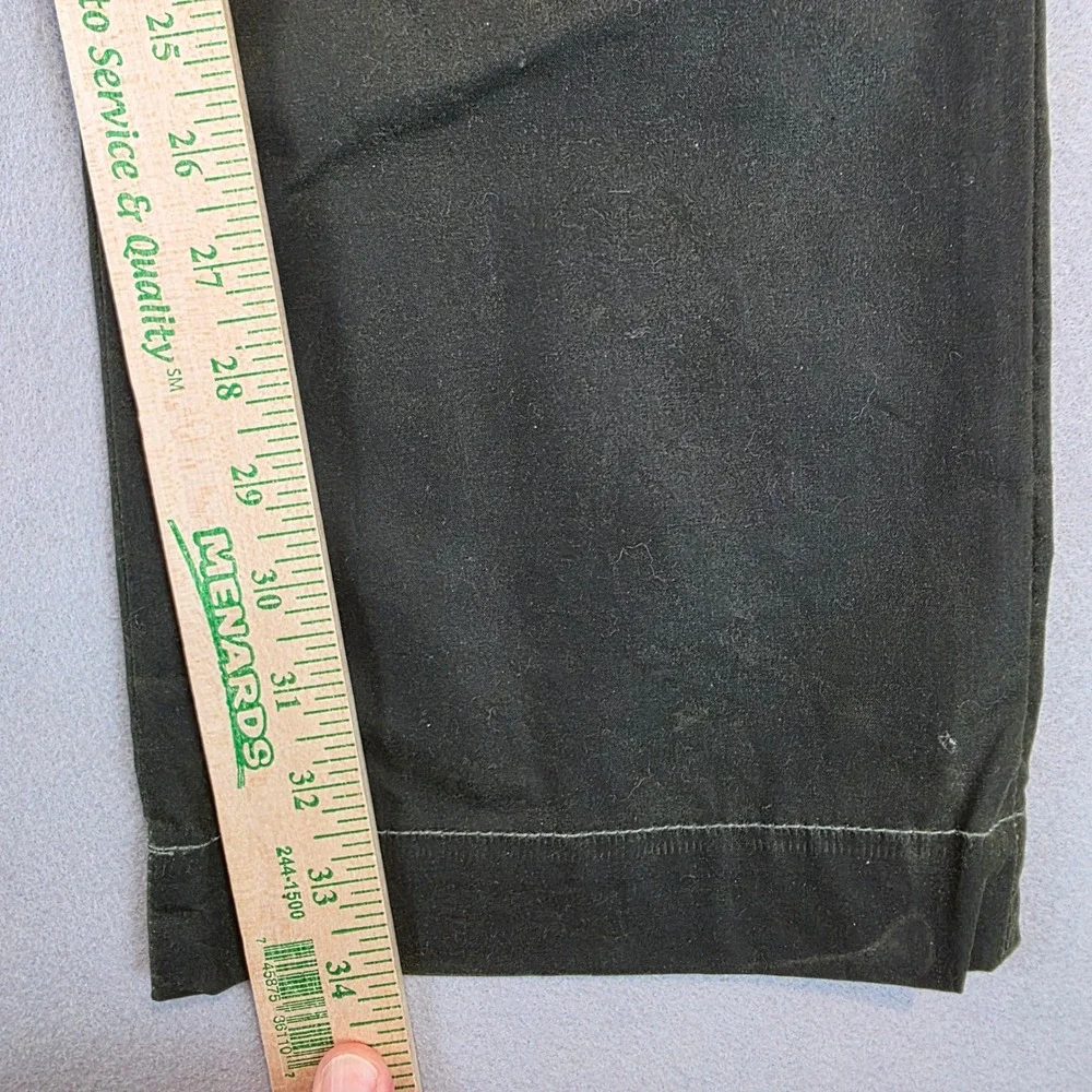 Filson MNS Guide Pant Waxed Cotton Olive Green Cargo Pants 31x34 USA Made $265